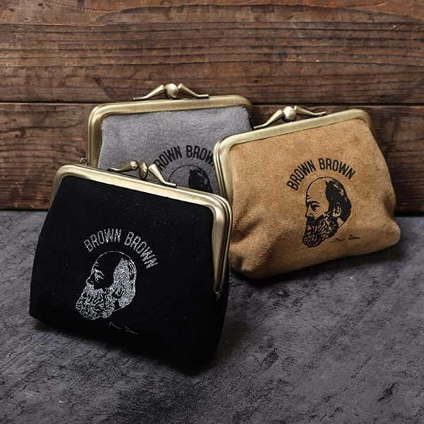 ブラウンブラウン ピックレザー Gamaguchi wallet がまぐち財布 BBL