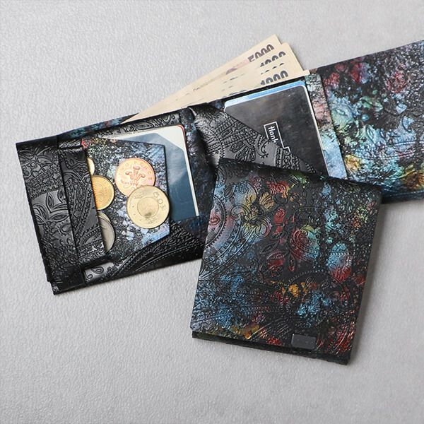 所作 ペイズリー ショートウォレット2.0 三つ折り財布 shosa | フリー