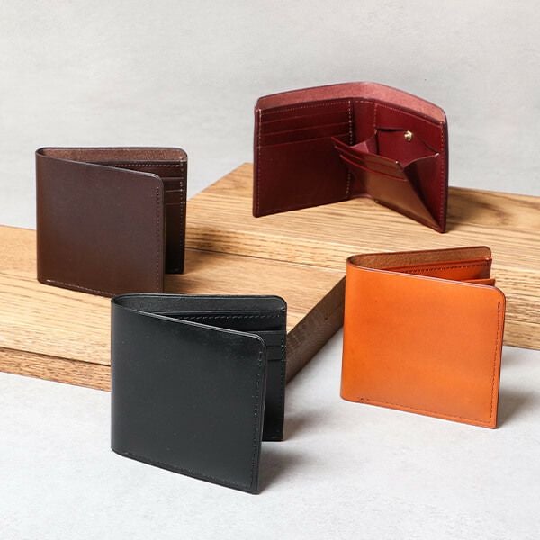 オセアノ FOLD WALLET 丸み 小銭入れ付き二つ折り財布 oceano | フリー