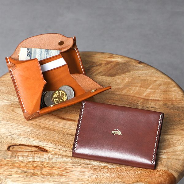 【美品】jacou ジャコウ JW004 ミニマムウォレット ブラック レザー Jacou JW004 ( minimum wallet ) | WEED & STONE D