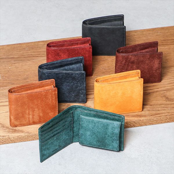 14☆良品☆シンメトリーType♪モノグラム Wホック折財布 ヒズファクトリー Classico クラシコ シンプルBOX型 二つ折り財布 HIS