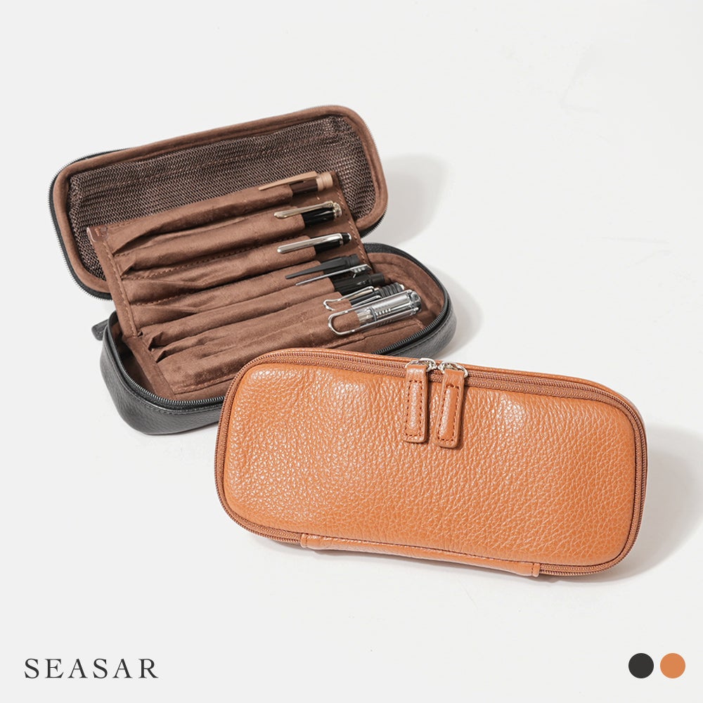 しーさー OctFold ペンケース エンボスレザー SEASAR | フリースピリッツ